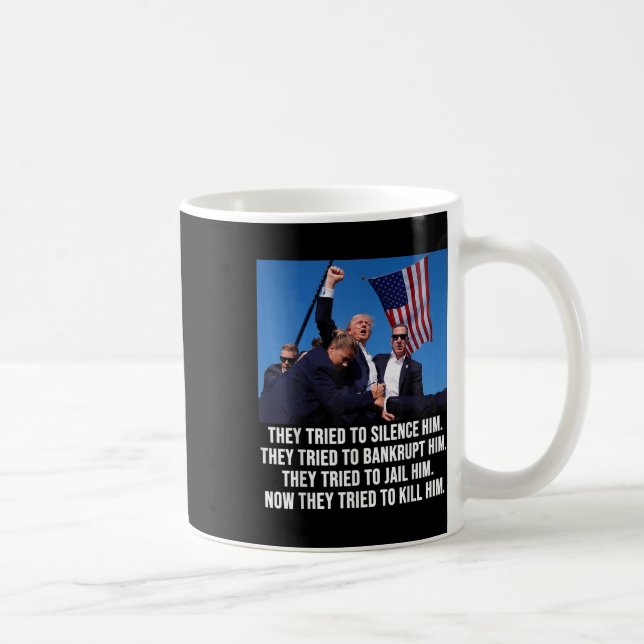 Mug Trump vit, Trump combat -combat- combat 2024 (Droite)