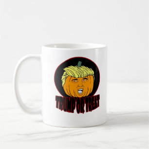 Mug Trumpkin Ou Treat Halloween Trumpkin Trump Trick O