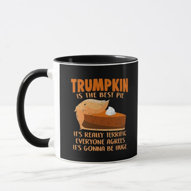 Mug Trumpkin Pie Drôle Design - Thanksgiving Party Hol (Gauche)