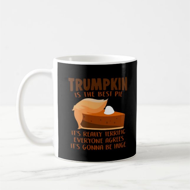 Mug Trumpkin Pie Drôle Fête de Thanksgiving (Gauche)