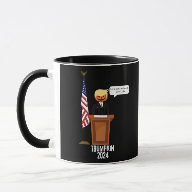 Mug Trumpkin Rendons Halloween grand à nouveau classiq (Gauche)
