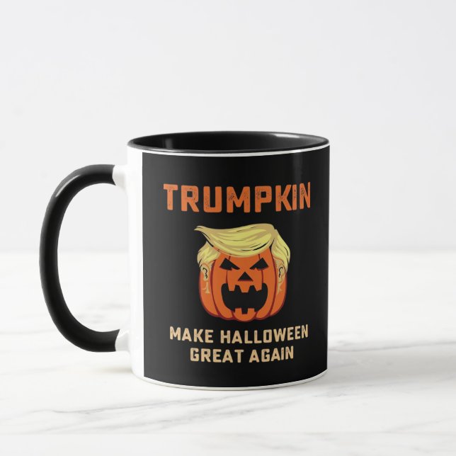 Mug Trumpkin Rendre Halloween grand à nouveau - Pompe  (Gauche)