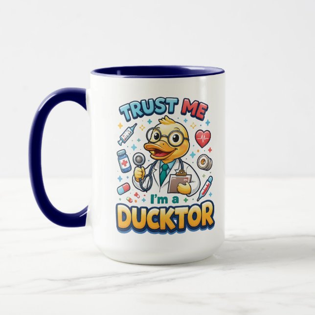 Mug Trust Me I’m a Ducktor Funny Doctor Day (Gauche)
