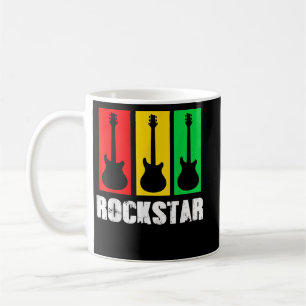 Mug Tshirt Rockstar Kids Guitare Vintage
