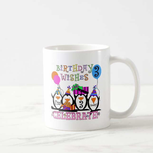 Mug Tshirts et cadeaux d'anniversaire 3ème de Penguins (Droite)