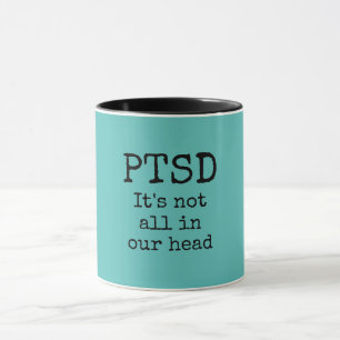 Mug TSPT psychologie de la santé mentale turquoise noi