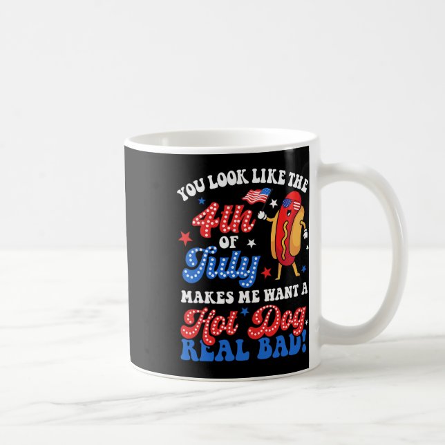 Mug Tu As L'Air Du 4 juillet Hot Dog Real D Ameri (Droite)