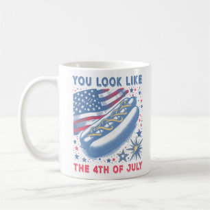 Mug Tu As L'Air D'Un 4 juillet Hot Dog Viral Sloth