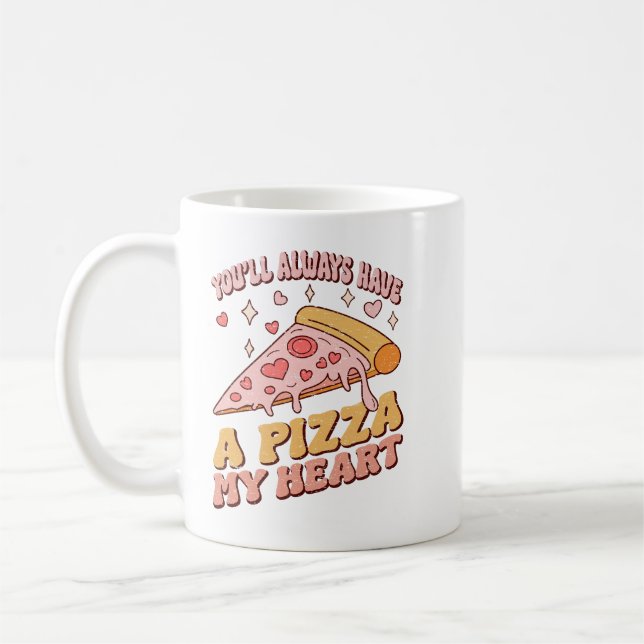 Mug Tu auras toujours une pizza dans mon coeur (Gauche)