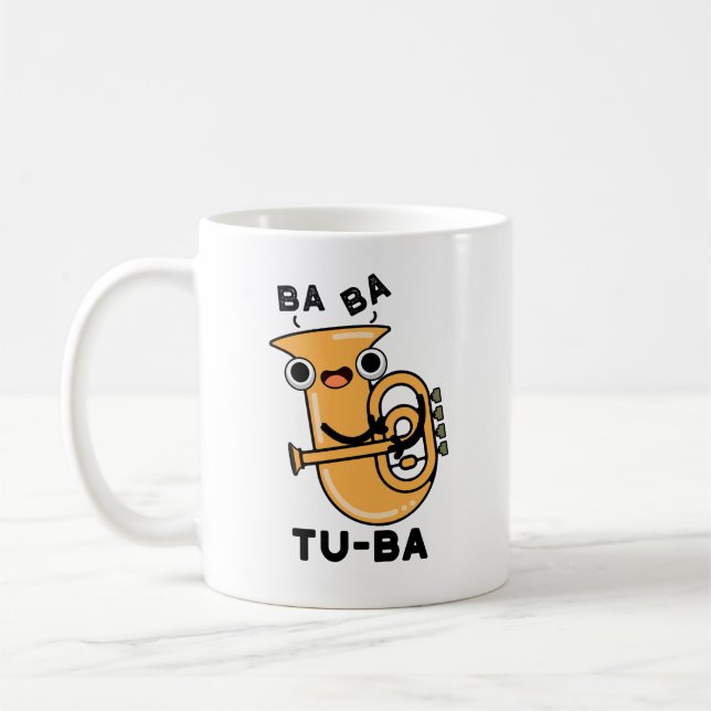 Mug Tu-ba Blagues drôles sur le tuba  (Gauche)