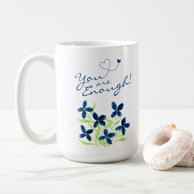 Mug Tu en es Assez ! Aquarelle Affirmations positives (Avec donut)