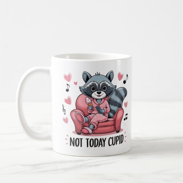 Mug Tu es bizarre, je te garde, drôle Raccoon et opss (Gauche)