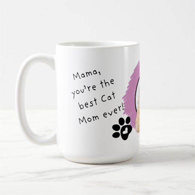 Mug Tu es la meilleure maman de chat jamais (Gauche)