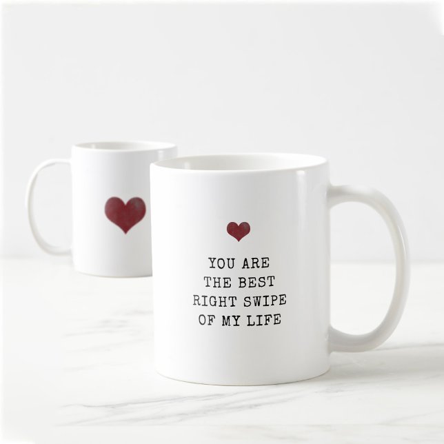 Mug Tu es le meilleur rempart de ma vie Valentine's (Personalized Minimal stylish Valentine Mug)