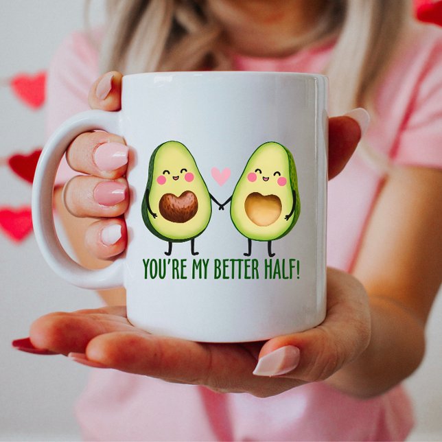 Mug Tu es ma meilleure moitié, joli avocat (Créateur téléchargé)