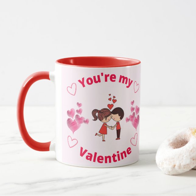 Mug Tu es ma Saint Valentin (Avec donut)