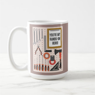 Mug Tu es mon héros pratique Papa Fête des pères Tools