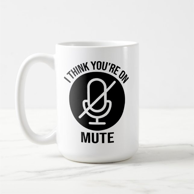 Mug Tu es muet, je pense que tu es muet (Gauche)