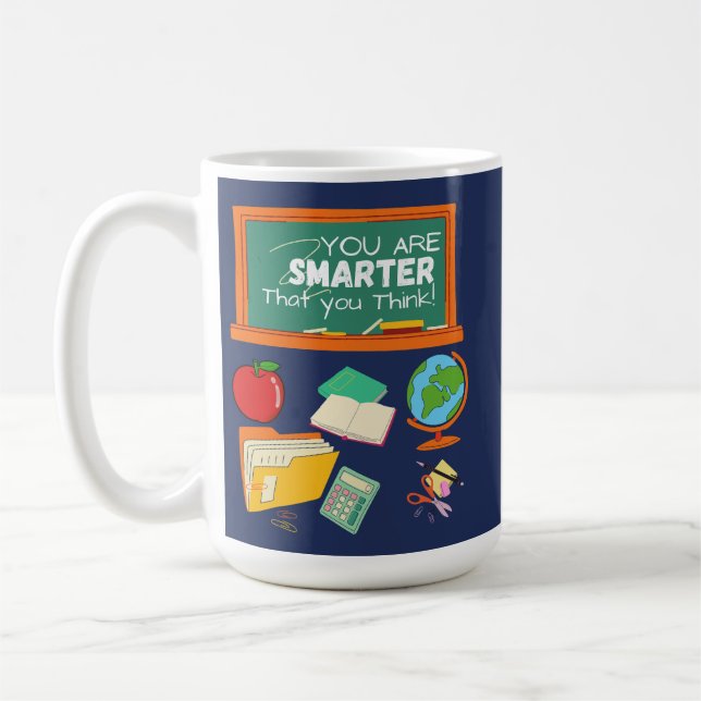 MUG TU ES PLUS INTELLIGENT QUE TU PENSES (Gauche)