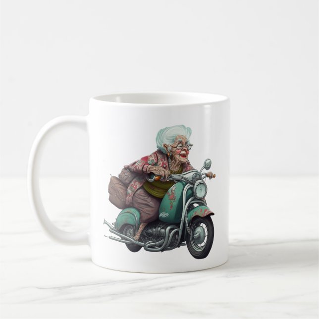 Mug Tu es seulement aussi vieille que tu te sens drôle (Gauche)