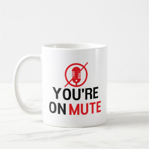 Mug tu es sur le silence, le travail amusant de la mai