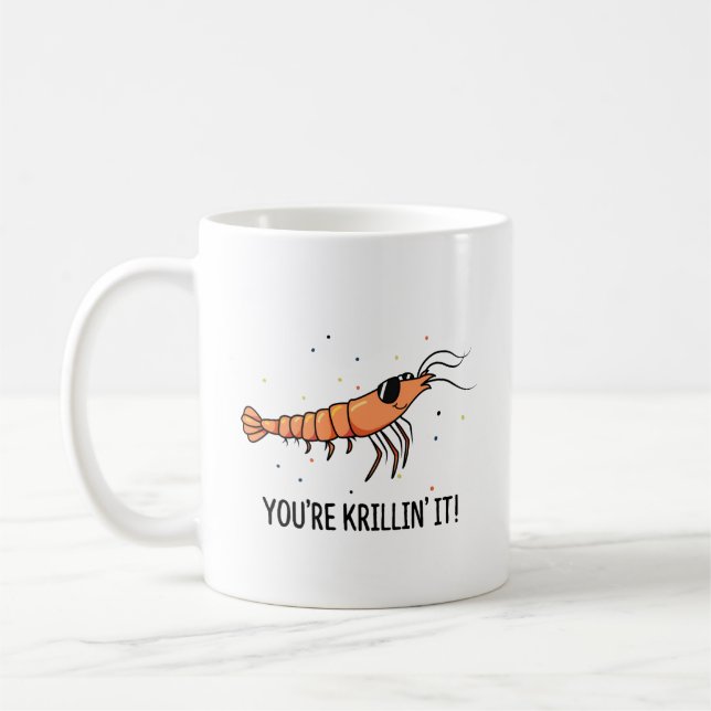 Mug Tu fais rire Krillin Pun de krill drôle (Gauche)
