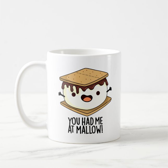 Mug Tu M'As Eu À La Guimauve Blague Drôle De Smore  (Gauche)