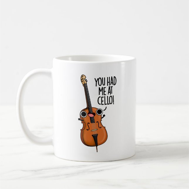Mug Tu M'As Eu Au Cello Funny Music Pun (Gauche)