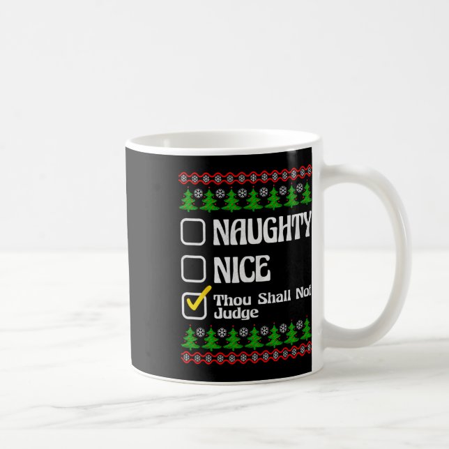 Mug Tu ne jugeras pas drôle naughty nice list Chris (Droite)