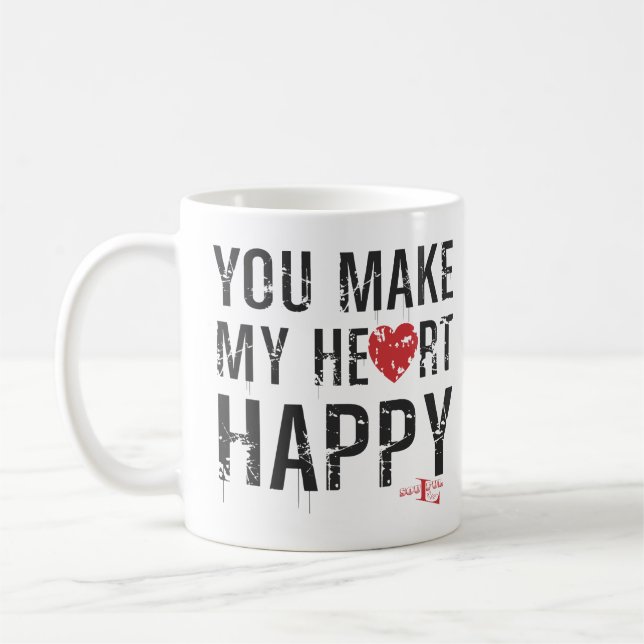 Mug Tu Rends Mon Coeur Heureux (Gauche)