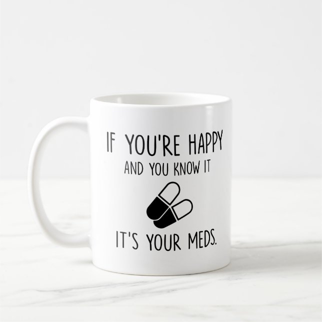 Mug Tu sais que c'est tes médicaments, la médecine étu (Gauche)