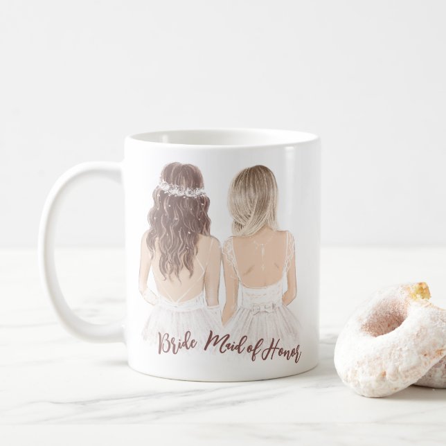 Mug Tu Seras Ma Fille D'Honneur Blanche (Avec donut)