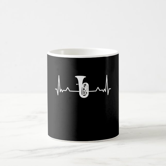 Mug Tuba Marching Band Heartbeat Funny Gift (Centre)