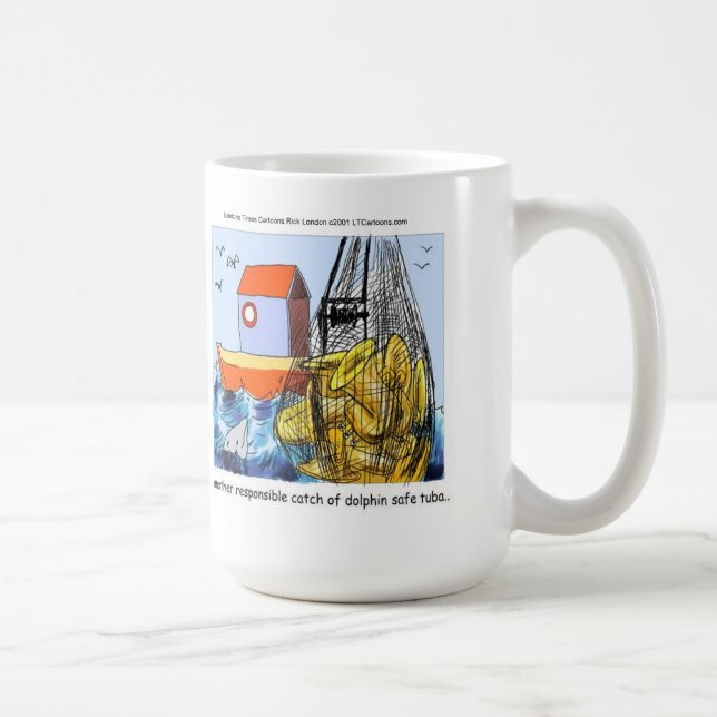 Mug Tuba sans dauphin drôle (Droite)