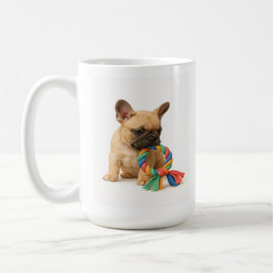 Mug Tug Me Plus Tard - French Bulldog Pup with Rope To