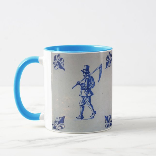Mug Tuile bleue de Delft - modèle (Gauche)