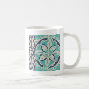 Mug Tuile bleue IV de batik