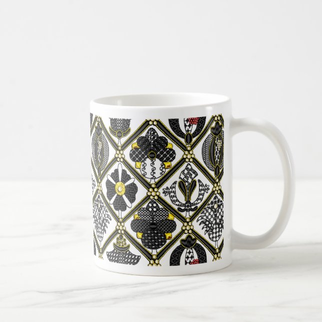 Mug Tuile de Blackwork élisabéthain (Droite)