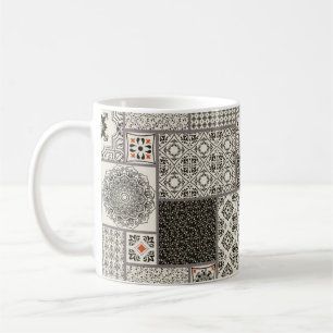 Mug Tuile en patchwork sans couture avec Islam, arabe,
