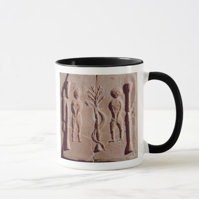 Mug Tuile représentant Adam et Ève, romains (Droite)
