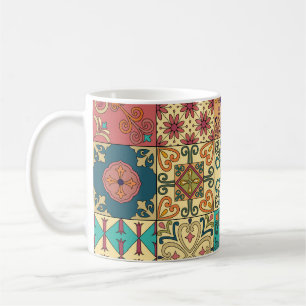 Mug Tuiles portugaises : motif sans couture de style A