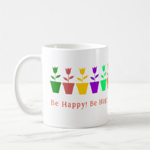 Mug Tulipe à café personnalisable et coloré