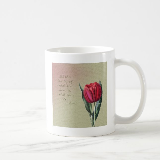 Mug Tulipe inspirée de beauté (Droite)
