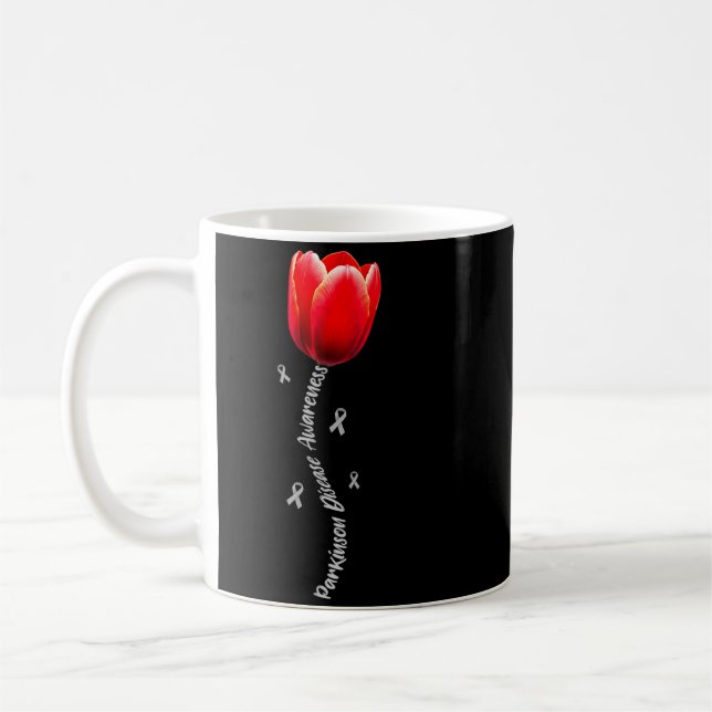 Mug Tulipe Mois de la sensibilisation à la maladie de  (Gauche)