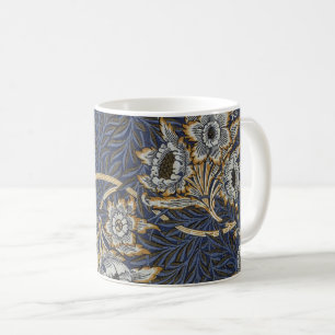 Mug Tulipe Saules Motif Bleu Floral de William Morris