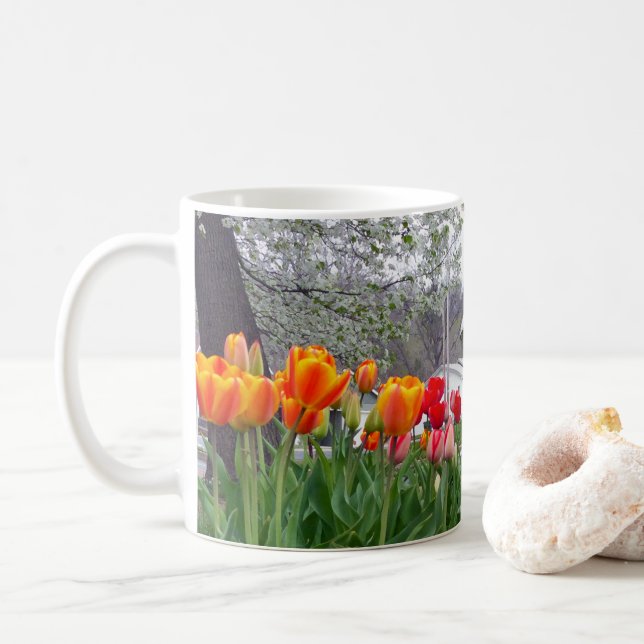 Mug Tulipes de printemps (Avec donut)