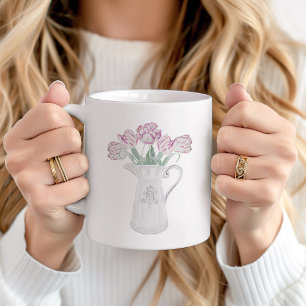 Mug Tulipes en céramique Pitcher