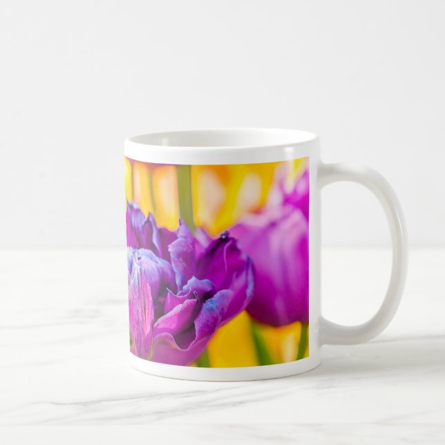 Mug Tulipes Enchantant rose foncé (Droite)