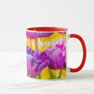 Mug Tulipes Enchantant rose profond