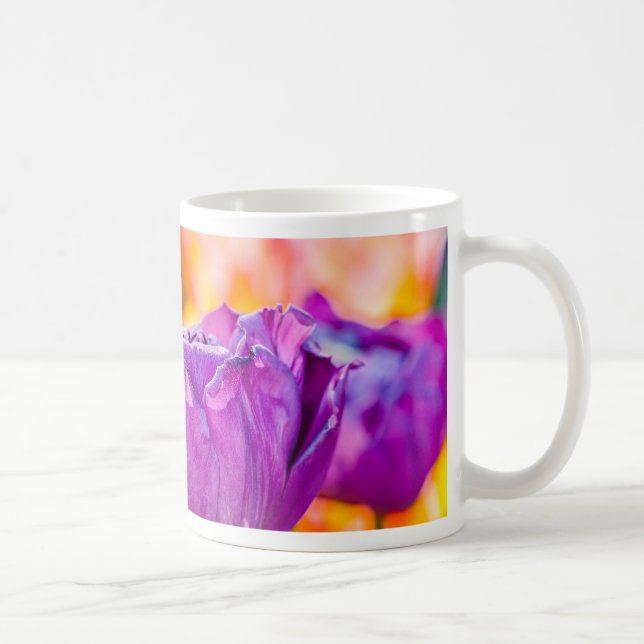 Mug Tulipes Envoûtantes Violettes (Droite)